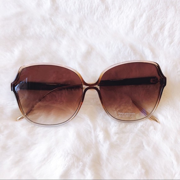 Stylens Accessories - Charlotte Brown Oversized Metal Round Sunglasses